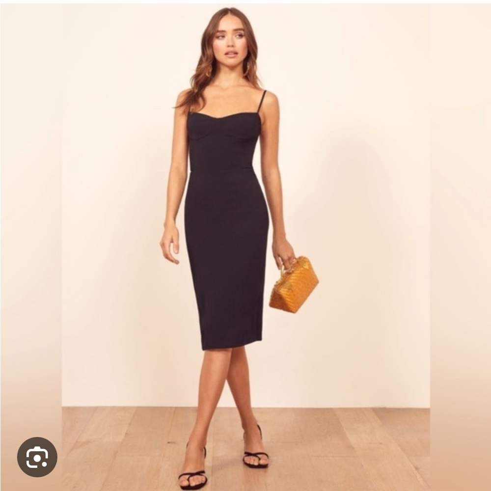 Reformation Isabel Dress slip dress size 0 excellent used condition black